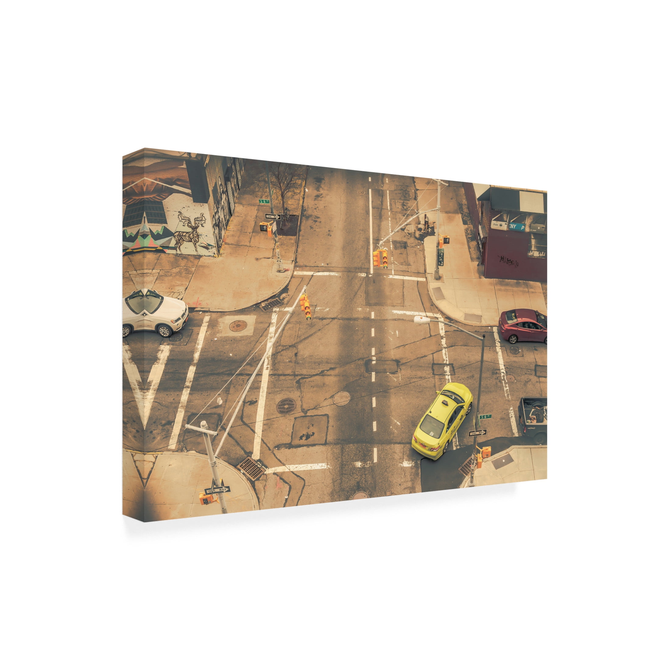 Canvas Wall Art - Andriy Vintonyak 'Intersection' Wall Art for Living Room, Bedroom, or Office D?cor by Trademark Fine Art - 32 x 22 Inches
