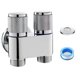 thumbnail image 5 of 1pcs G1/2 1 In Two Out Double Control Washing Machine Faucet Toilet Triangle Valve Toilet Stop Valve Size 6.2*6cm Approx 3 Color, 5 of 11