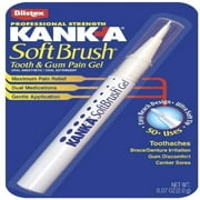 Kank-A Maximum Strength Soft Brush Tooth and Gum Pain Gel For Canker Sores, 0.07 oz