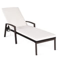 thumbnail image 7 of Patiojoy 2PCS Patio Rattan Wicker Lounge Chair Back Adjustable Recliner Chaise w/ Cushion, 7 of 7