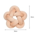thumbnail image 6 of Riguas Back Cushion Nordic Style Ultra Soft Home Decor Solid Color INS DIY Hand Knot Star Shape Throw Pillow Ball for Office, 6 of 8