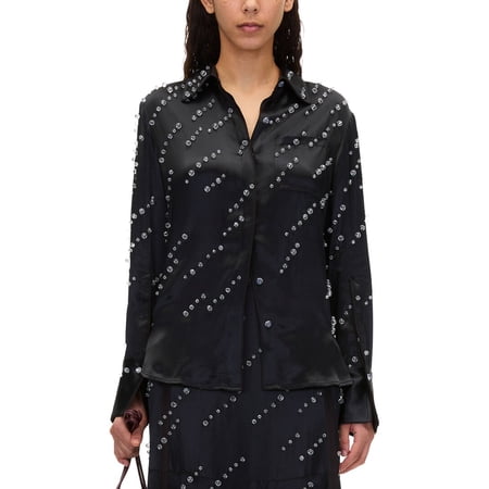 3.1 Phillip Lim womens Liquid Satin Pajama Shirt 00