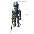 thumbnail image 5 of Dserhfy 3D Printed Skeleton Knight Figurine Movable Joints Halloween Spooky Skeleton Warrior Articulated Skeleton Soldier Model Toy Desktop Decoration Ornament, 5 of 8