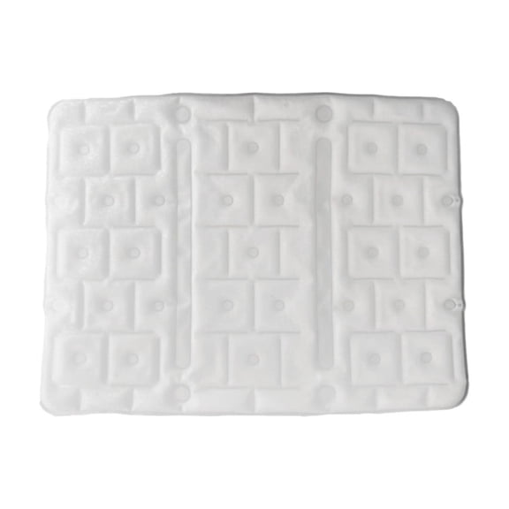 White Massage Chair Pad, Car Seat Cushions for Driving, Phase Change Material Cooling Seat Cushions with Polyester Cover, Portable Cool Chair Pads for Office Desk Car Home, 16 x 12 Inches