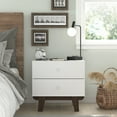 thumbnail image 3 of Kincaid Wood 2-Drawer Nightstand, Matte White, by Hillsdale Living Essentials, 3 of 15