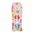 thumbnail image 5 of kaondbfi Women's Print High Waisted Jeans Straight Wide Leg Baggy Jeans Trendy Streetwear Loose Fit Denim Pants, 5 of 9