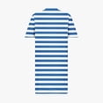 thumbnail image 5 of Fartey Midi Dresses for Women Clearance Summer Striped Print Short Sleeve House Dress Casual Loose V Neck Daily Sundress with Pockets Lightweight Flowy Beach Knee Length Dress, 5 of 5