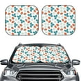 thumbnail image 2 of Goofa Floral Strawberr Pattern 2 Piece Car Windshield Sun Shade Foldable | Front Windshield Shade for Sun, Heat and UV Rays | Sunshade for Car Front Window-Large, 2 of 7