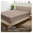 thumbnail image 6 of 2-Pack Fitted Bottom Sheets King - Premium 1800 Ultra-Soft Wrinkle Resistant Microfiber - Deep Pocket (King, Taupe), 6 of 9