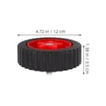 thumbnail image 2 of BRIGHTFUFU 4 Pcs Roues Auxiliaires pour Coupe-Bordures Tondeuse Matériau Résistant à l'Usure, 2 of 8