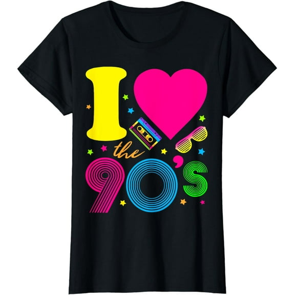 t-shirt 1990's 90s TShirt I Heart the Nineties Shirt T-Shirt mens t shirt，black，women，funny，misfits，men，journey