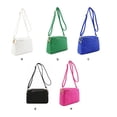 thumbnail image 3 of Minnieouse Bolso bandolera de piel sintética para mujer, con cremallera de Color sólido, informal, elegante, con correa ajustable, Bolsas de mensajero y de hombro Negro, 3 of 6