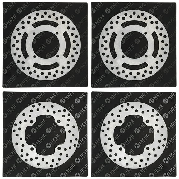 Niche Front Rear Brake Rotor Kit for Pontiac Sportsman 500 Ranger 800 ATV MK1006464