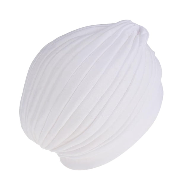 Sombrero de turbante Salvador para mujer Quimioterapia Hijab blanco