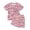 czb# Pink714, variant on CUZIBR Kids Boys Girls Ice Cream Soccer Print Short Sleeve Tshirts Tops With Shorts Summer Casual Outfit Sets Clothes Sets,Red,9-10 Years