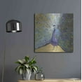 thumbnail image 6 of Luxe Metal Art 'Purple And Gold Peacock' by Danhui Nai, Metal Wall Art, 24"x24", 6 of 8