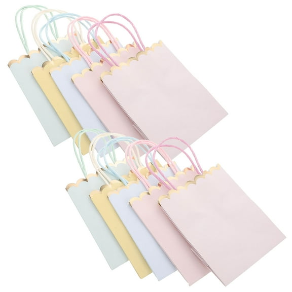TAILTOSS 10pcs Mini Goodie Bags With Handles For Birthday Party Shower Wedding And Celebration Events Reusable