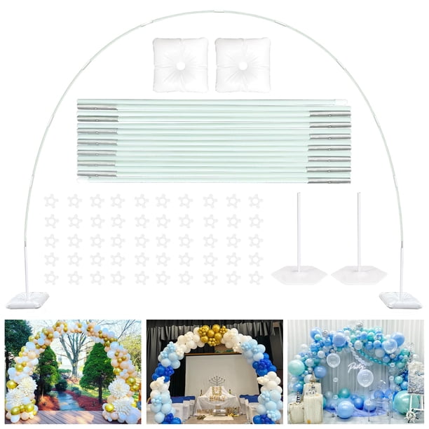 Kit de soporte con forma de arco para globos TEKXYZ de 3 m de ancho y 2,3 m de alto con accesorios
