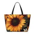 thumbnail image 2 of Fotbe Sunflower Floral Butterfly Bolsa de Viaje para Playa - Resistente al Agua, Bolsa Tote de Gran Capacidad y Ligera con 7 Bolsillos para Mujeres y Hombres, 2 of 7