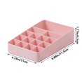 thumbnail image 3 of PPgejGEK Small Squares Lipstick Storage Box Compartment Lidless Jewelry Organizer 17.5x11x4.5cm (6.88x4.33x1.77in) ABS Makeup Nail Polish Holder Desktop Cosmetic Tray, 3 of 6