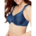 thumbnail image 2 of Bali Satin Tracings Underwire Minimizer Bra In The Navy Scroll 34D Women's, 2 of 6