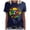 Navy, variant on Xuewenshw De Party Mexican T Shirt For Men And Women Striped Short Sleeve