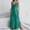 *Green, variant on U Women Summer Satin Spaghetti Strap V Neck Maxi Dresses,Pure Color Leisure V-Neck Slit Slip Dress Green,Womens Plus XXL