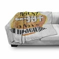 thumbnail image 2 of Calligraphy Soft Flannel Fleece Blanket, The Best Way Out Is Always Through Funky Typography Words About Life, Cozy Plush for Indoor and Outdoor Use, 50" x 70", Peach and Multicolor, by Ambesonne, 2 of 5