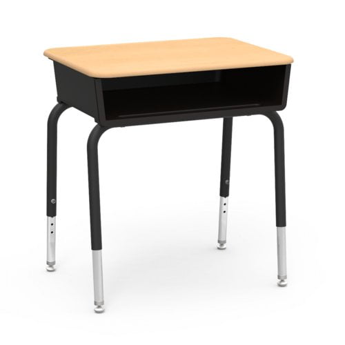 Virco 785 Series Plastic Adjustable Height Open Front Desk Set Of 2 Walmart Com Walmart Com