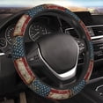 thumbnail image 5 of Naloa American Flag1 Elastic Steering Wheel Cover, Auto Steering Wheel Cover – 15 Inch, Fit Suvs,Vans Cars,Trucks, 5 of 6