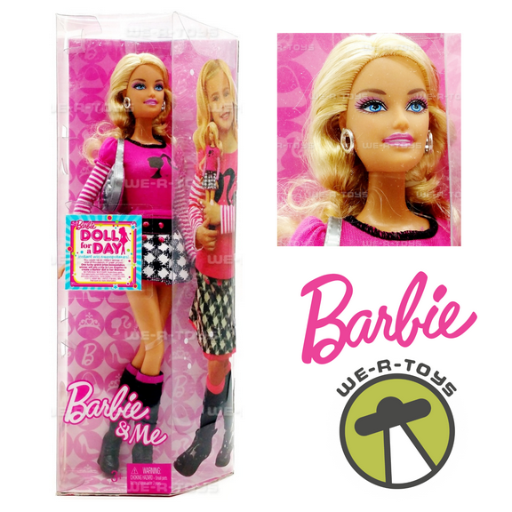 Barbie & Me Doll Plaid Skirt 2009 Mattel T3568
