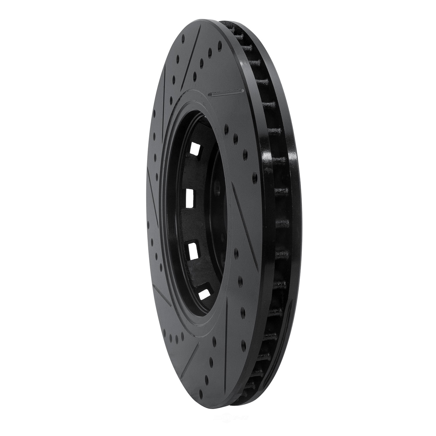 Dynamic Friction Company 633-76085R DFC Brake Rotor - Drilled And Slotted - Black
