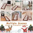thumbnail image 4 of Christmas Kitchen Rug Set of 2 Non Slip Buffalo Plaid Gnomes Kitchen Floor Mat Cushioned Anti Fatigue Kitchen Rugs Floor Carpet Set for Winter Xmas Holiday Kitchen Decor, 4 of 6