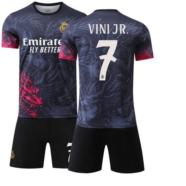2025 Mens Boys Player Name VINI JR.7 CAMAVINGA 6 VALVERDE 8 RODRYGO 11 Soccer Football Jersey