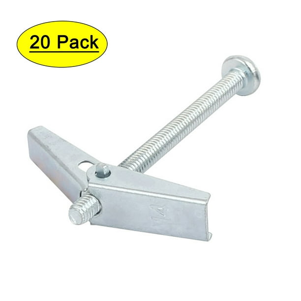 M4 x 50mm Male Thread Spring Loaded Hollow Wall Round Head Toggle Bolt