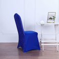 thumbnail image 3 of BalsaCircle 50 Royal Blue Solid Metallic Spandex Stretchable Banquet Chair Covers Slipcovers, 3 of 8