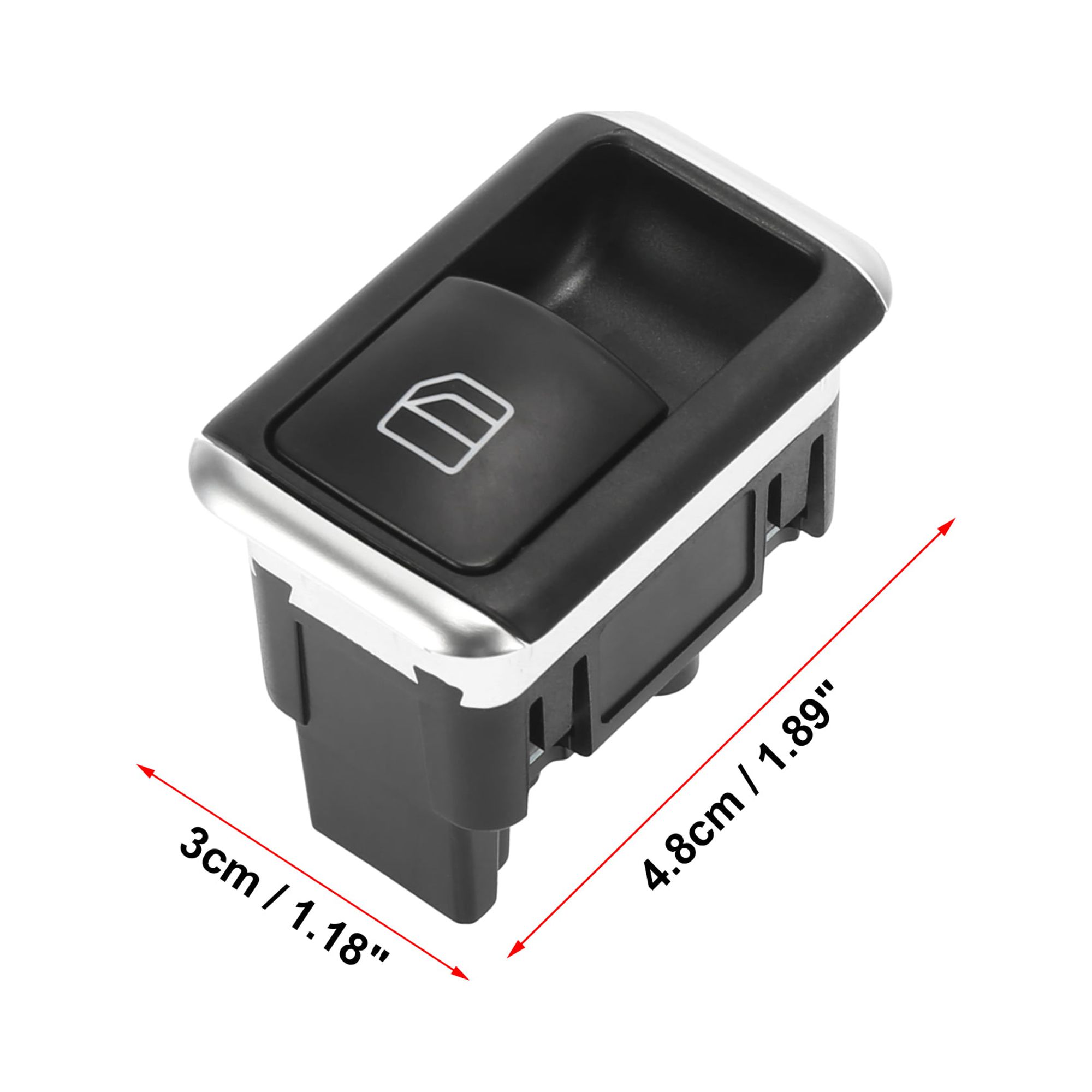 Motor-Emission Right Side Window Switch Button – For Mercedes, 29290548009107, 20490576019107, Black