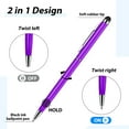 thumbnail image 2 of 15 Pieces Stylus Pens for Touch Screens Universal 2 in 1 Capacitive Stylus Ballpoint Pen Fine Tip Stylus Metal Pens Multi-Color Stylus Pen for Touch-Screen Phone Tablet Devices (Classic Colors), 2 of 4
