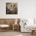 thumbnail image 3 of Stupell Industries Cottage Hummingbird & Purple Irises Canvas Art, 24 x 24, by Tina LeCour, 3 of 8