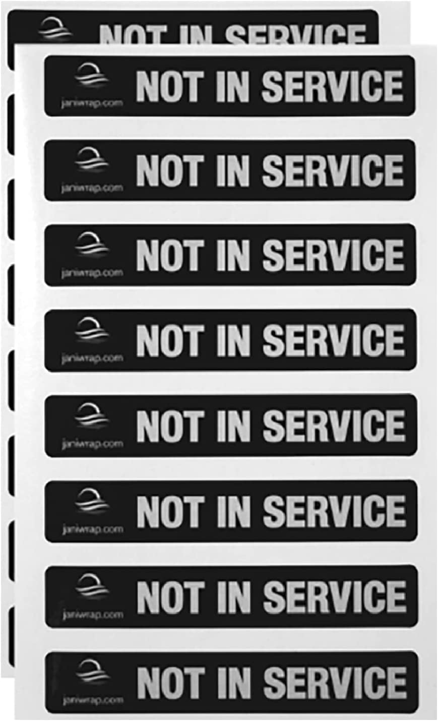 Out of Order Urinal & Toilet Covers with"Not in Service" Labels 32 Applications Self