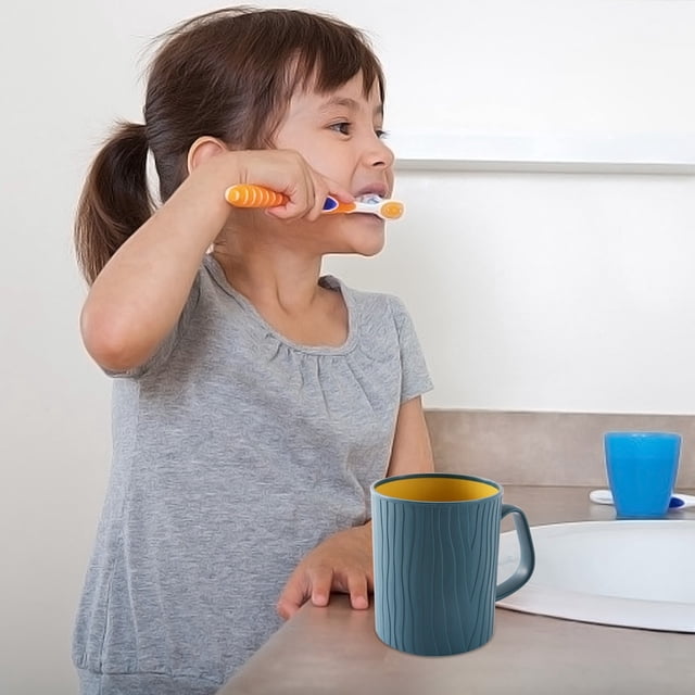 Glass&Bottle Cup Set for Daily Use - Mouthwash Cup Household Toothbrush Cup Wash Cup Pair for Daily Routine