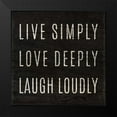 thumbnail image 2 of SD Graphics Studio 12x12 Black Modern Framed Museum Art Print Titled - Simply and Brightly I, 2 of 5