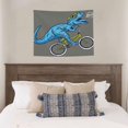 thumbnail image 4 of Kdxio Fun Riding Dinosaur Wall Hanging Tapestries Banner For Bedroom College Dorm Home Living Room Party Decor 29X37 In, 4 of 8