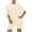 Solid Beige, variant on 2 Piece Pink Outfit for Women Summer Casual Homewear Suit Simple Lounge Set 2 Piece