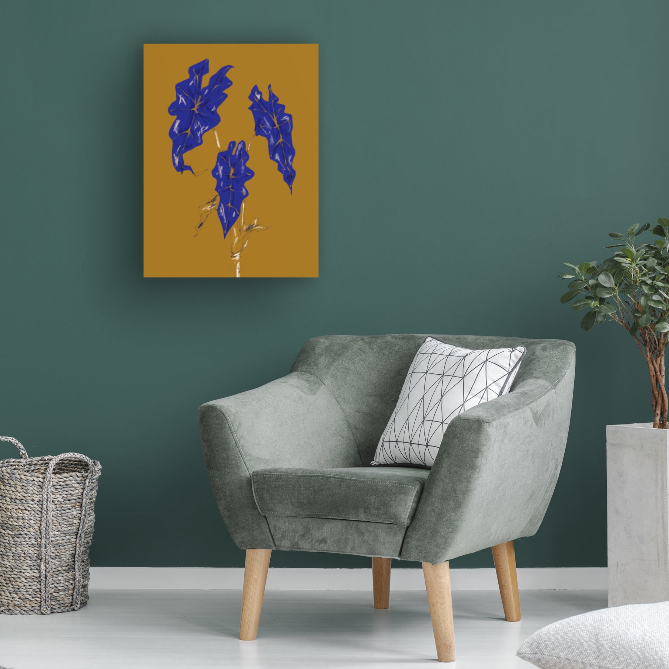 Trademark Fine Art Francesco Gulina Alocasia Polly Mustard Canvas Wall Art