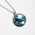 thumbnail image 4 of Whale Glass Circular Pendant Necklace - Stunning Jewelry for Women, 4 of 5