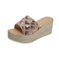 thumbnail image 1 of Zapatillas informales de verano 2022 para mujer, zapatillas cómodas a la moda para mujer, zapatillas de talla grande 35-42, tacones de cuña, zapatillas de tacón alto para mujer 38 Gao Jinjia LED, 1 of 2