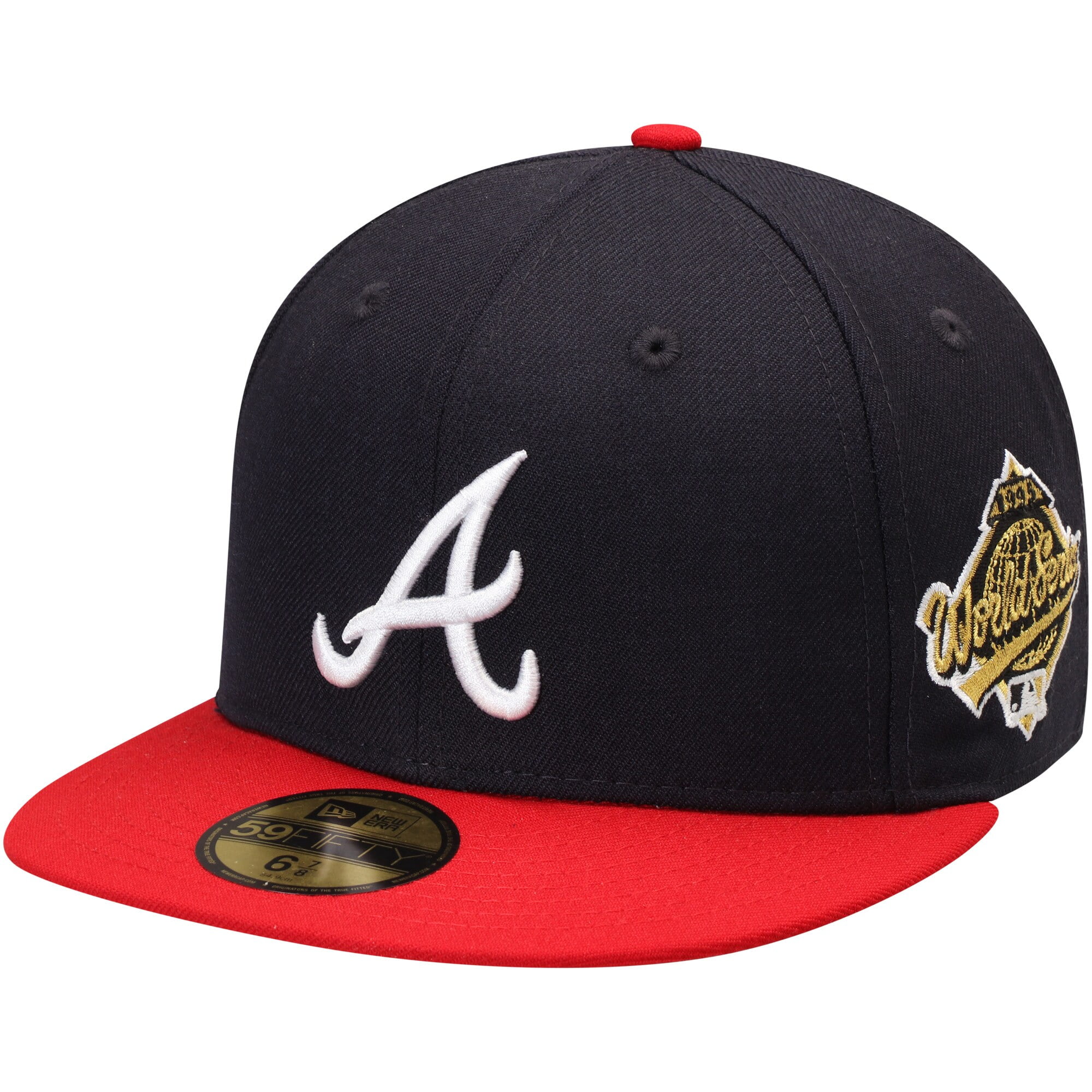 braves navy world series hat