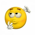 thumbnail image 2 of Emoticon Wondering Wall Mural by Wallmonkeys Peel and Stick Graphic (48 in W x 43 in H) WM116206, 2 of 4
