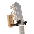 thumbnail image 4 of Percha Soporte de gancho de pared para guitarra de madera de haya con barras estabilizadoras de hierro para guitarra acústica eléctrica. bajo. violín. mandolina. ukelele Tomshoo  Percha, 4 of 6